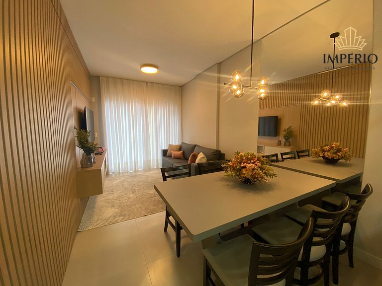 007 - Apartamento a 50m da praia Finamente Mobiliado