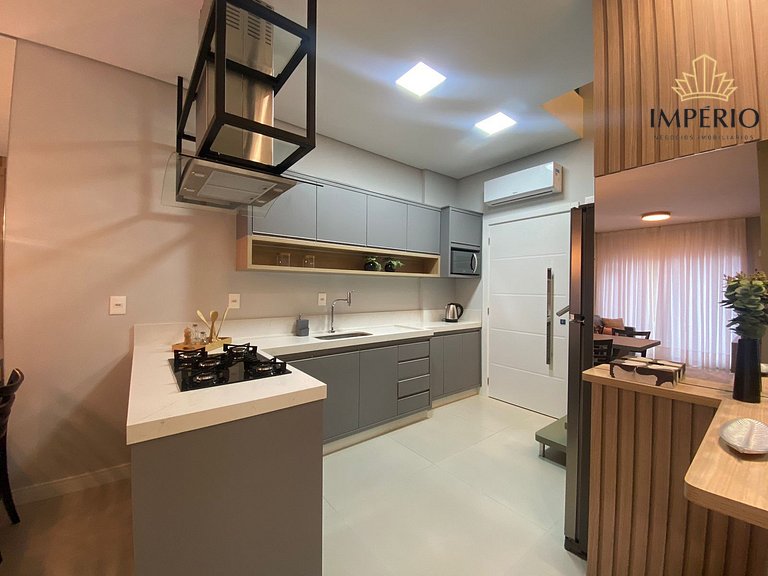 007 - Apartamento a 50m da praia Finamente Mobiliado