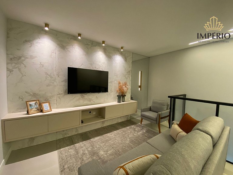 007 - Apartamento a 50m da praia Finamente Mobiliado