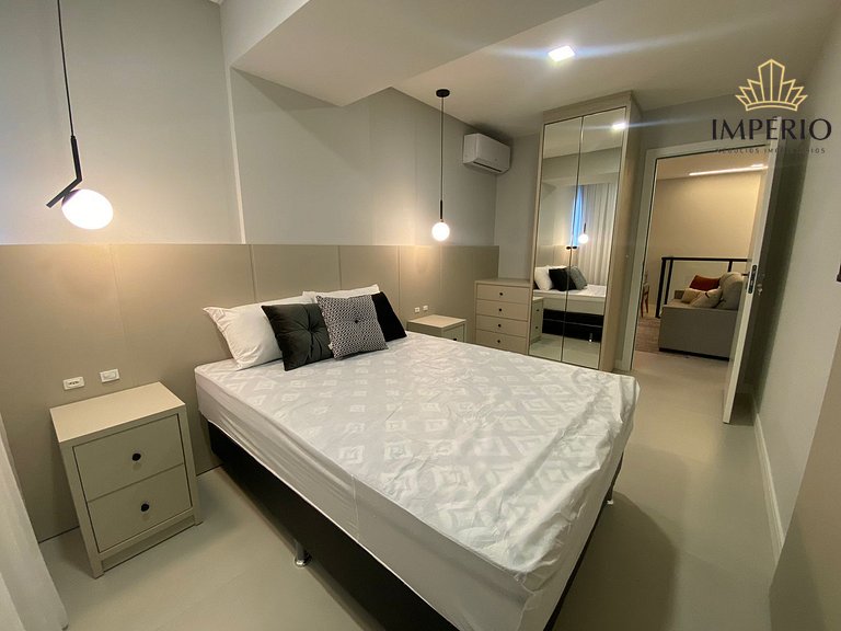 007 - Apartamento a 50m da praia Finamente Mobiliado