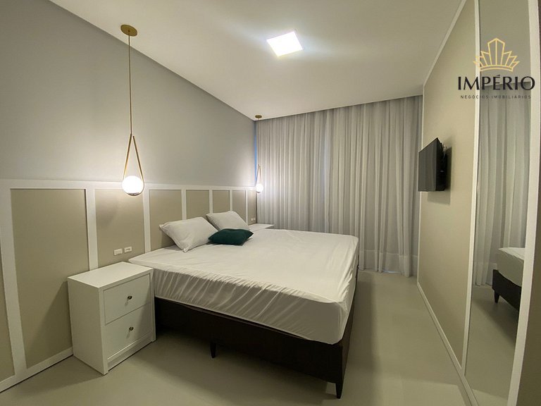 007 - Apartamento a 50m da praia Finamente Mobiliado
