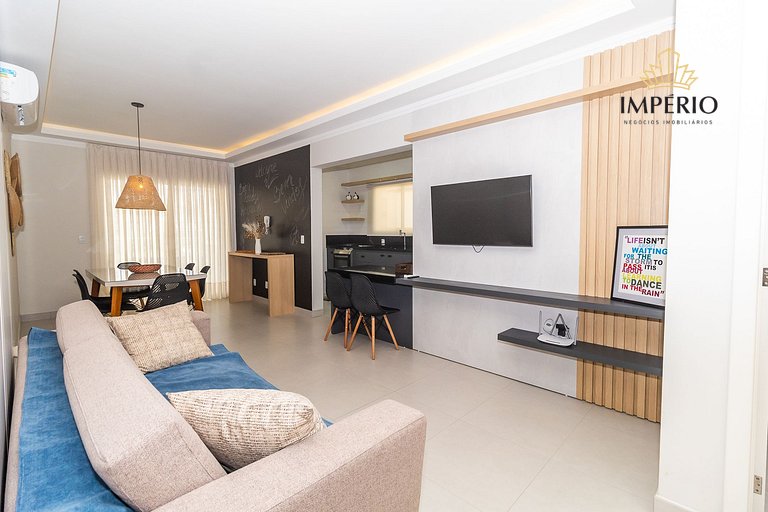 002F - Lindo Apartamento de 3 dormi na praia de Bombas