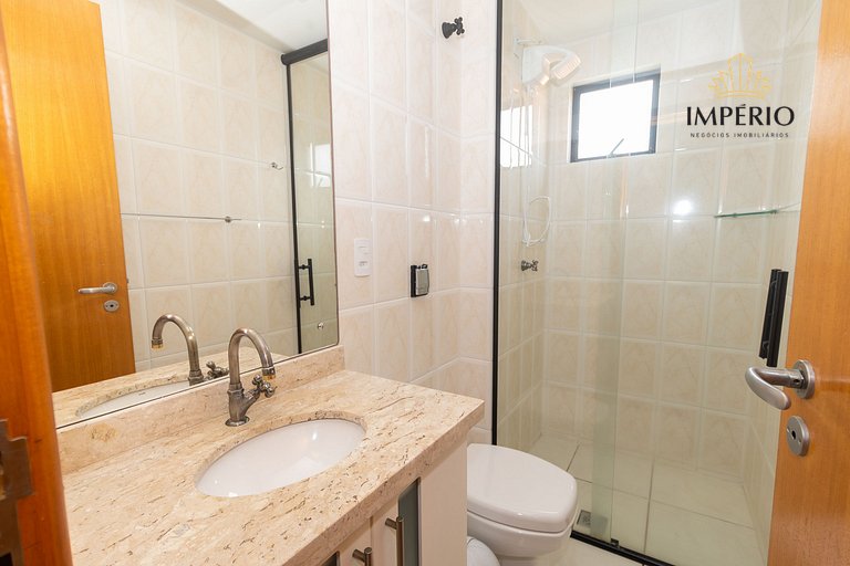 763 - Apartamento 3 dormitórios á 150m da praia de Bombas