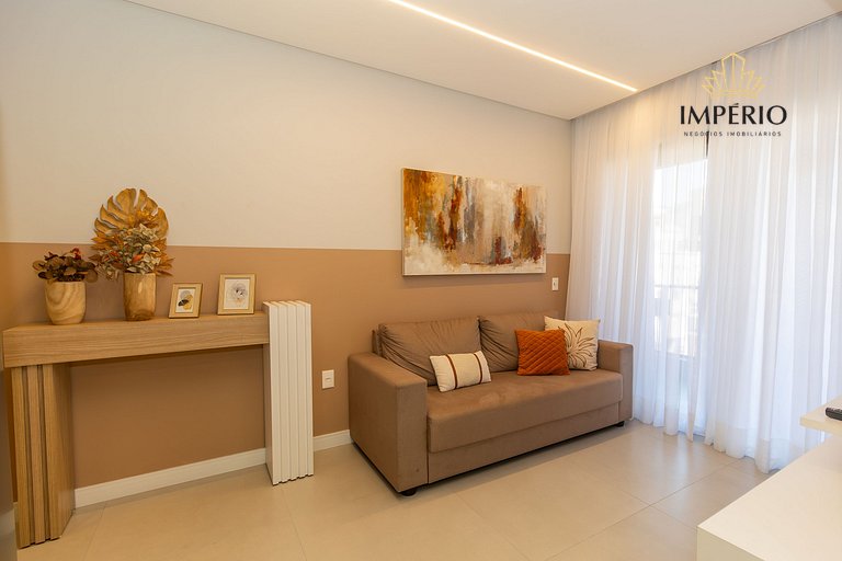 010A - Lindo apartamento 2 dormitórios na praia de Bombas
