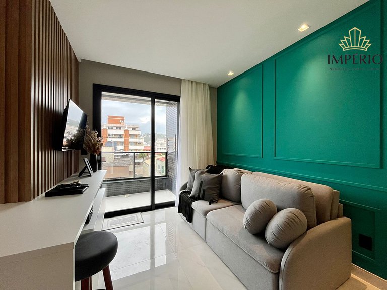 115G - Lindo apto a 200m da praia