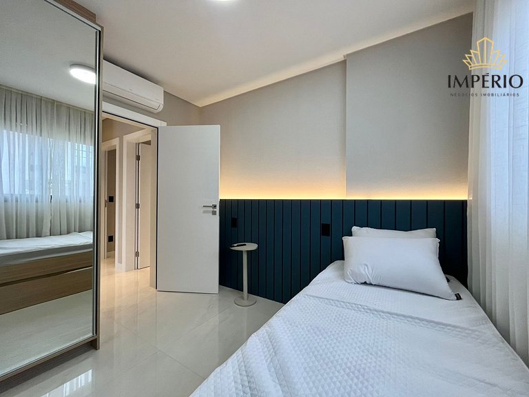 115G - Lindo apto a 200m da praia