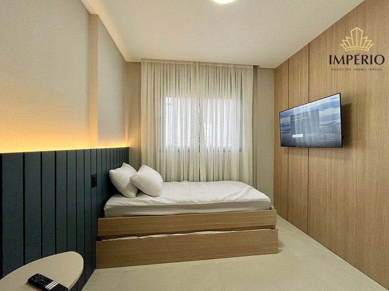 115G - Lindo apto a 200m da praia