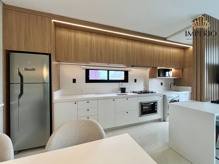 115G - Lindo apto a 200m da praia