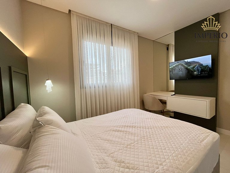 115G - Lindo apto a 200m da praia