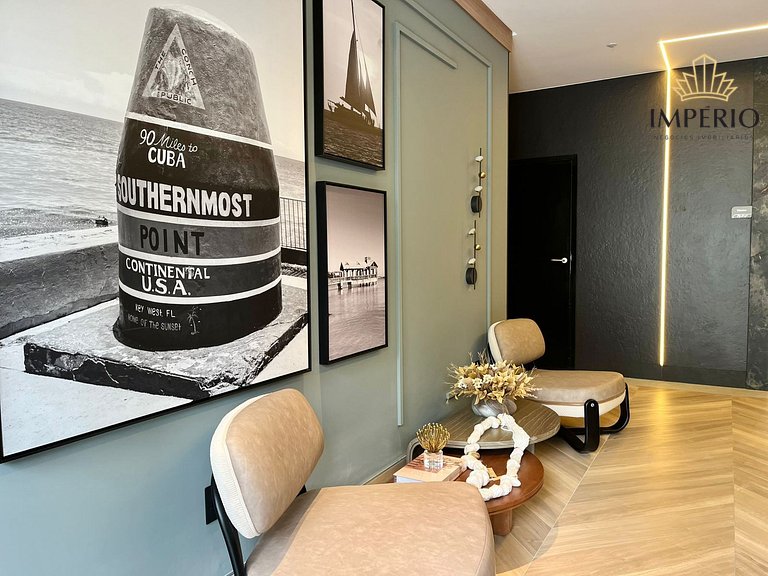 115G - Lindo apto a 200m da praia